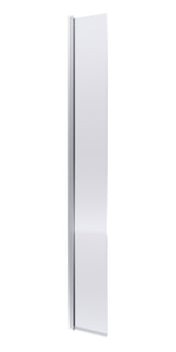 Modern Splash 300mm Chrome Fluted Concealed Hinged Return Wetroom Screen