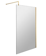 Modern Splash 1100mm Brushed Brass Wetroom Panel