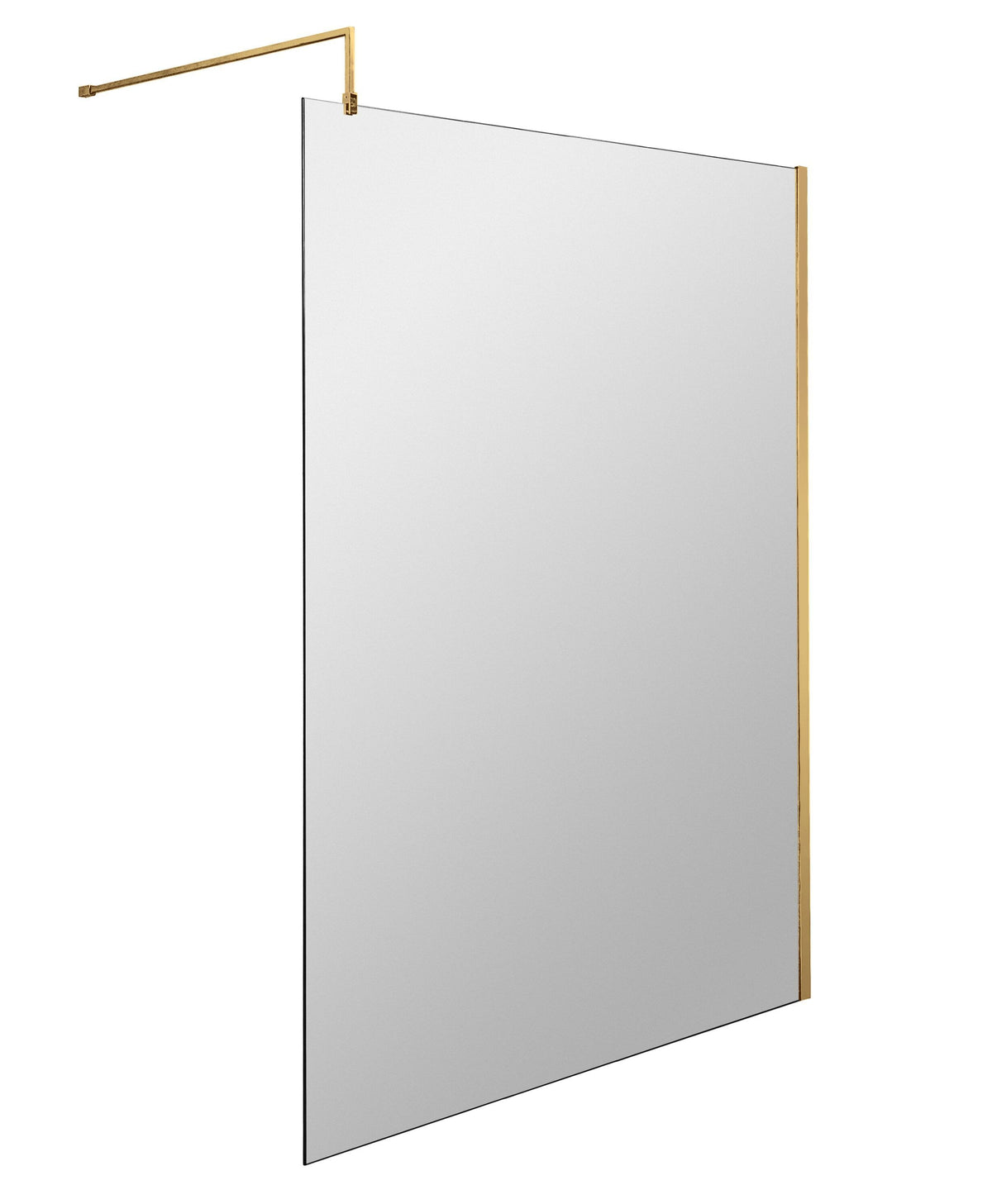 Modern Splash 1400mm Brushed Brass Wetroom Panel