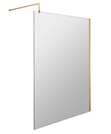Modern Splash 1400mm Brushed Brass Wetroom Panel