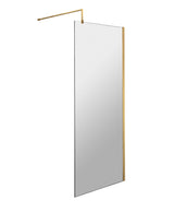 Modern Splash 700mm Brushed Brass Wetroom Panel