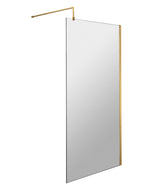 Modern Splash 800mm Brushed Brass Wetroom Panel