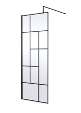 Modern Splash 760mm Matt Black Wetroom Panel