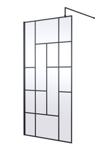 Modern Splash 1000mm Matt Black Wetroom Panel