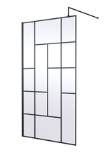 Modern Splash 1100mm Matt Black Wetroom Panel