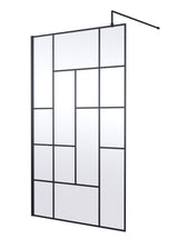 Modern Splash 1200mm Matt Black Wetroom Panel