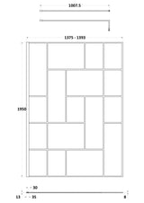 Modern Splash 1400mm Matt Black Wetroom Panel