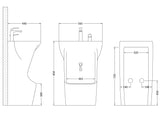 Wudu Ceramic Sink and Foot Wash Basin