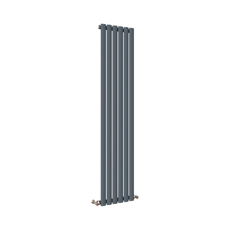 Oval Column White & Anthracite & Black Tall Vertical Central Heating Radiator