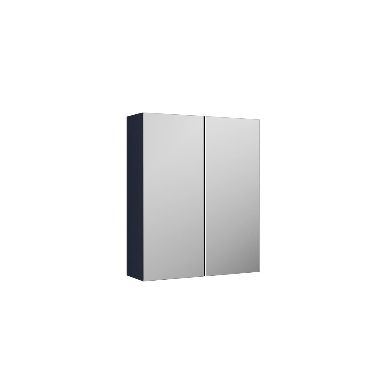 Modern Splash 600mm Midnight Blue Wall Hung 50/50 Mirror Cabinet