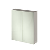 Modern Splash 600mm Pebble Grey Wall Hung 50/50 Mirror Cabinet