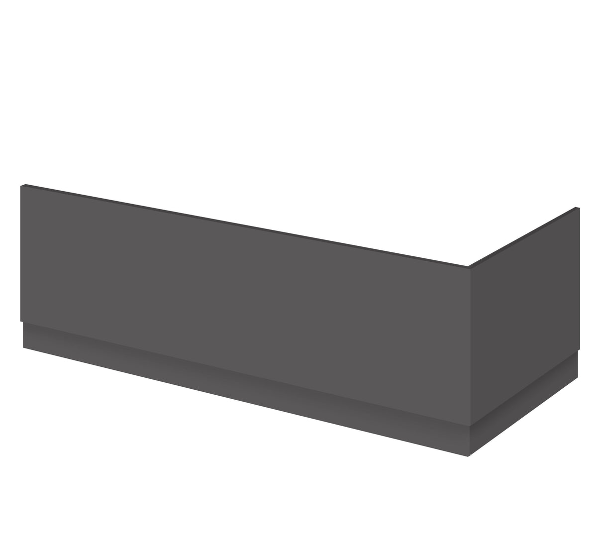 Modern Splash 1800mm Gloss Grey MFC Front Bath Panel