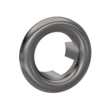 Modern Splash Brushed Pewter Basin Overflow Cover
