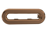 Modern Splash Oval Brushed Bronze Basin Overflow Cover