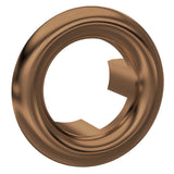 Modern Splash Round Brushed Bronze Basin Overflow Cover