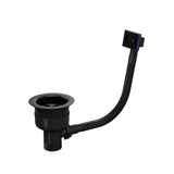 Matt Black Top Fix  Basket Strainer Basin Waste With Overflow