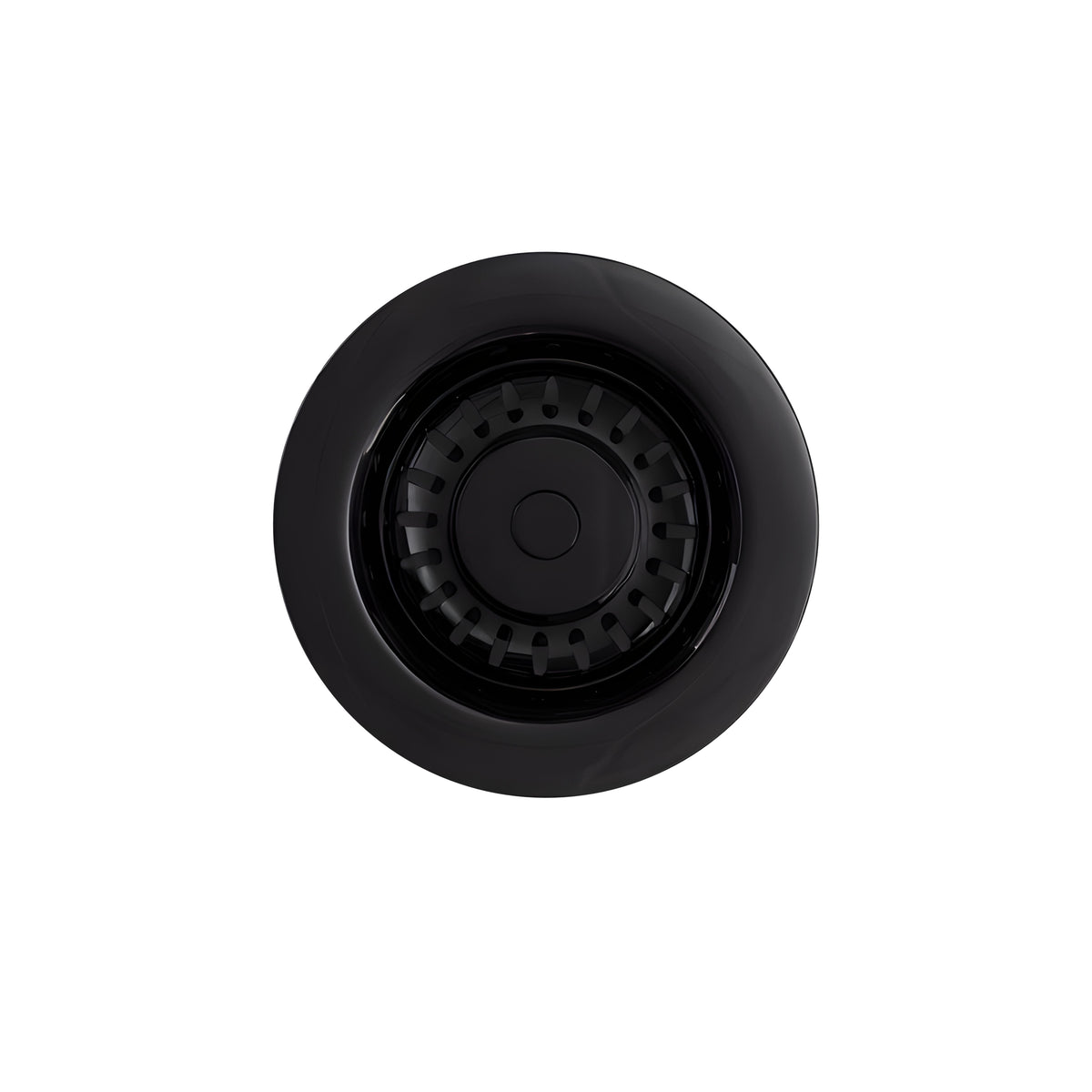 Top Fix Matt Black Basket Strainer Basin Waste With Overflow