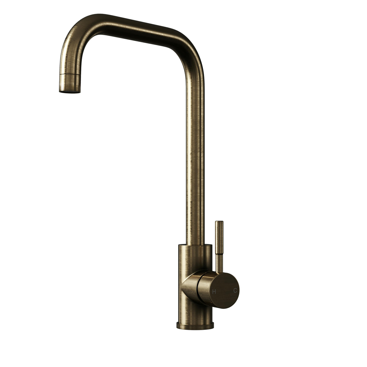 Top Fix Antique Brass Square Kitchen Tap