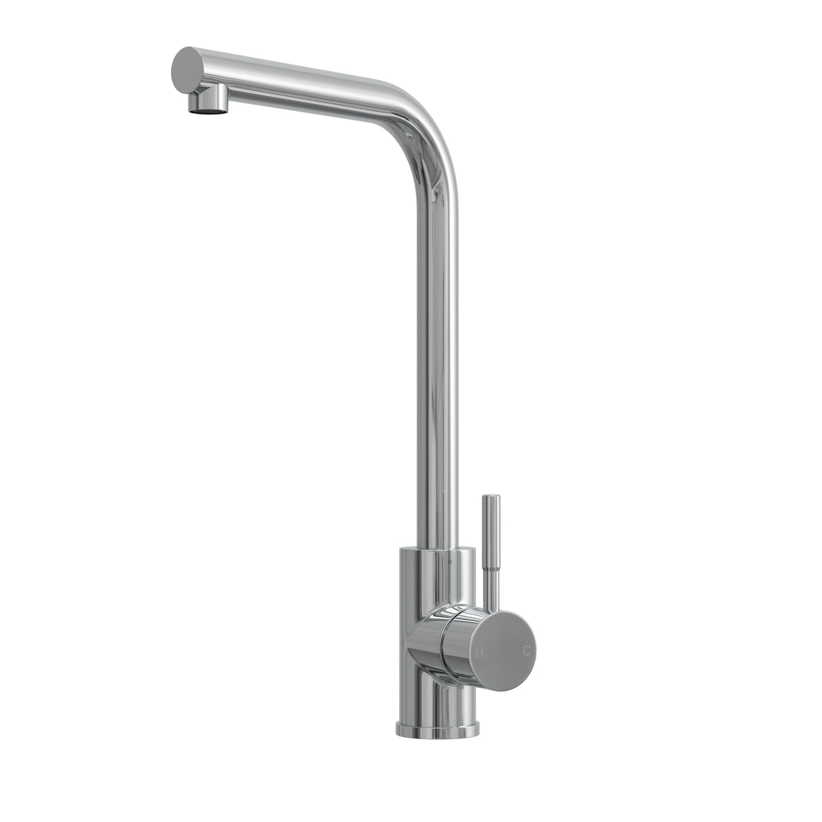Modern Splash Top Fix Chrome L-Neck Kitchen Tap