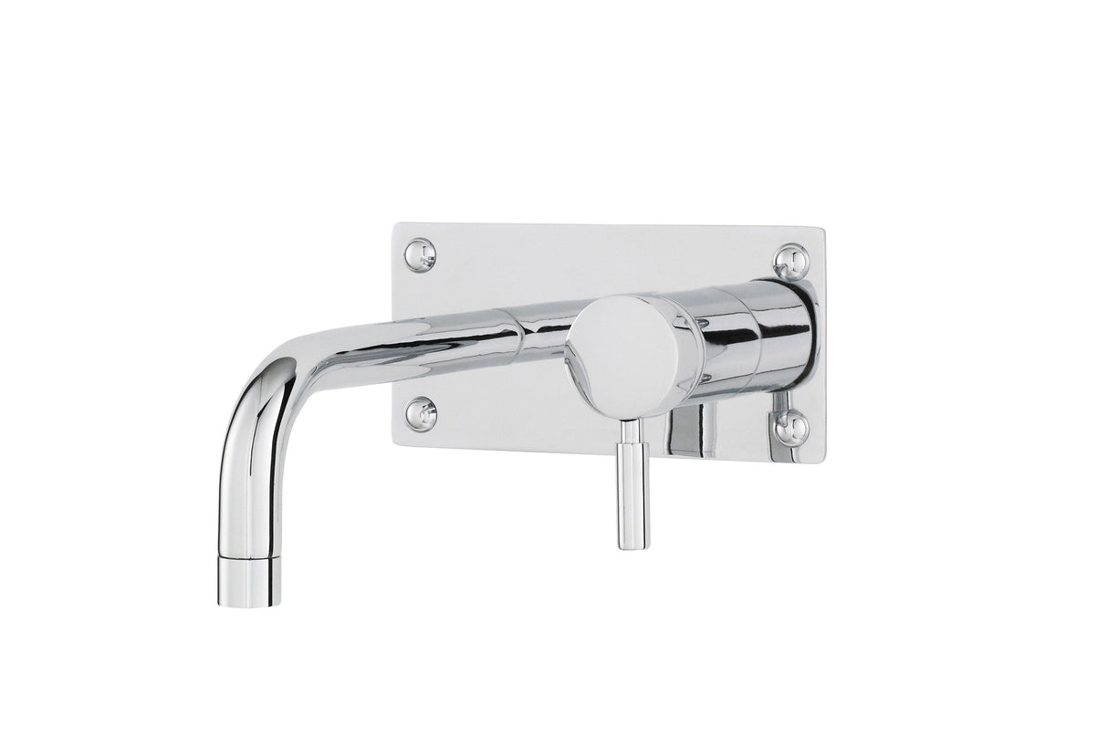 Hudson Reed Chrome Tec Single Lever Chrome Wall Mounted Basin Tap