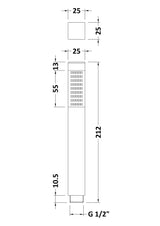 Chrome Shower Square Handset Kit