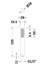 Chrome Pencil Handset