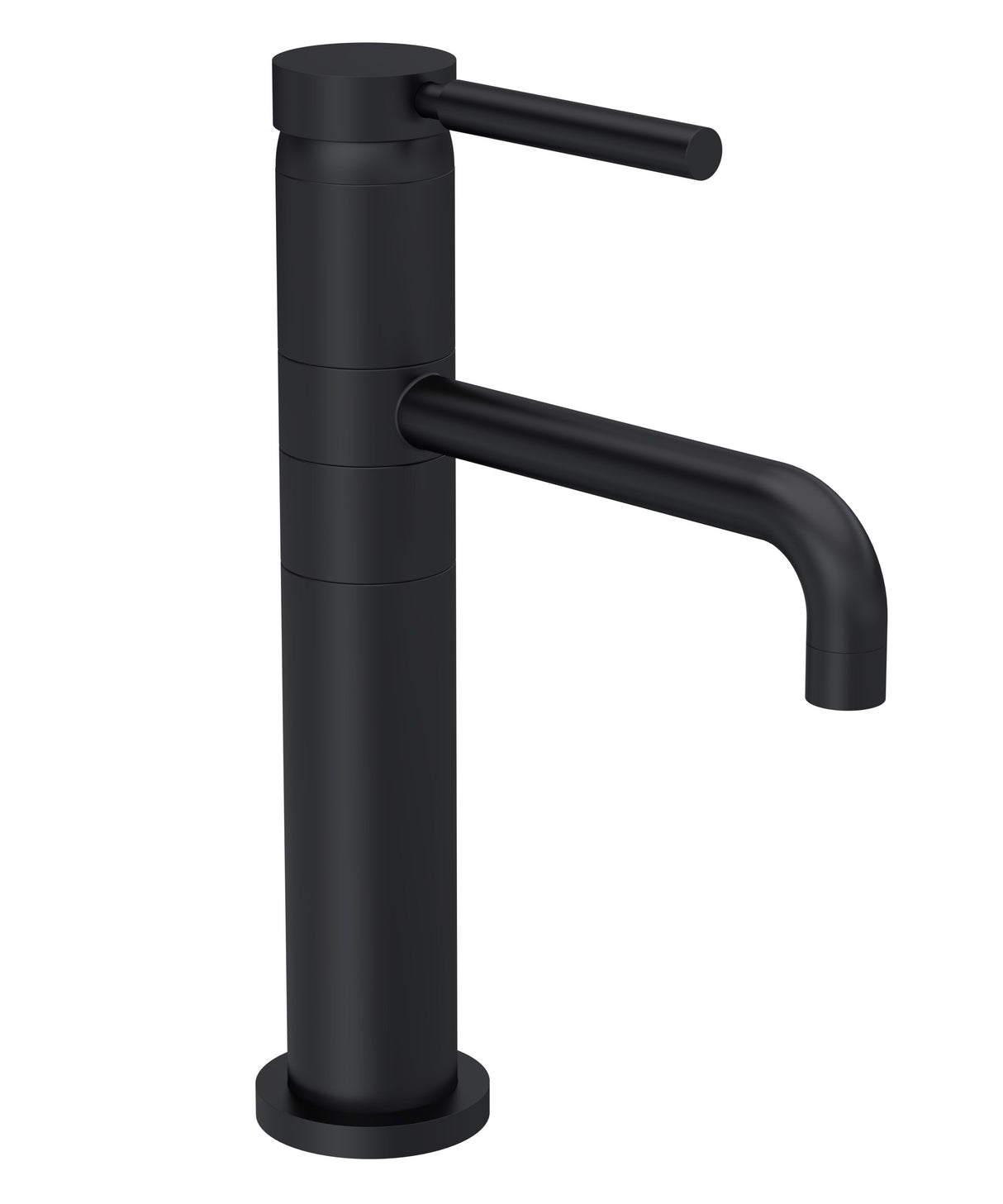 Hudson Reed Matt Black High Rise Tec Single Lever Basin Mixer