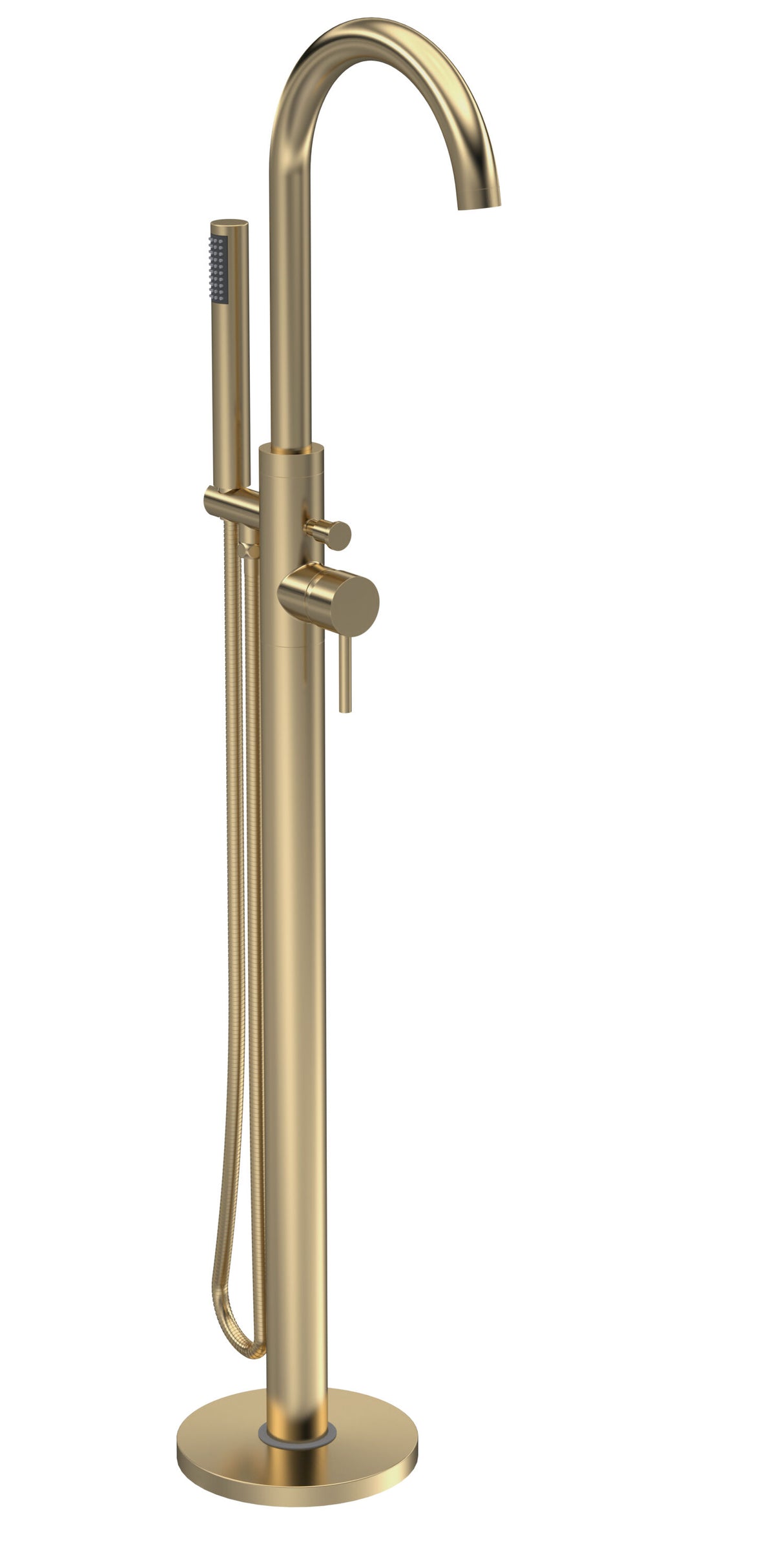 Hudson Reed Brushed Brass Floorstanding Bath Shower Mixer