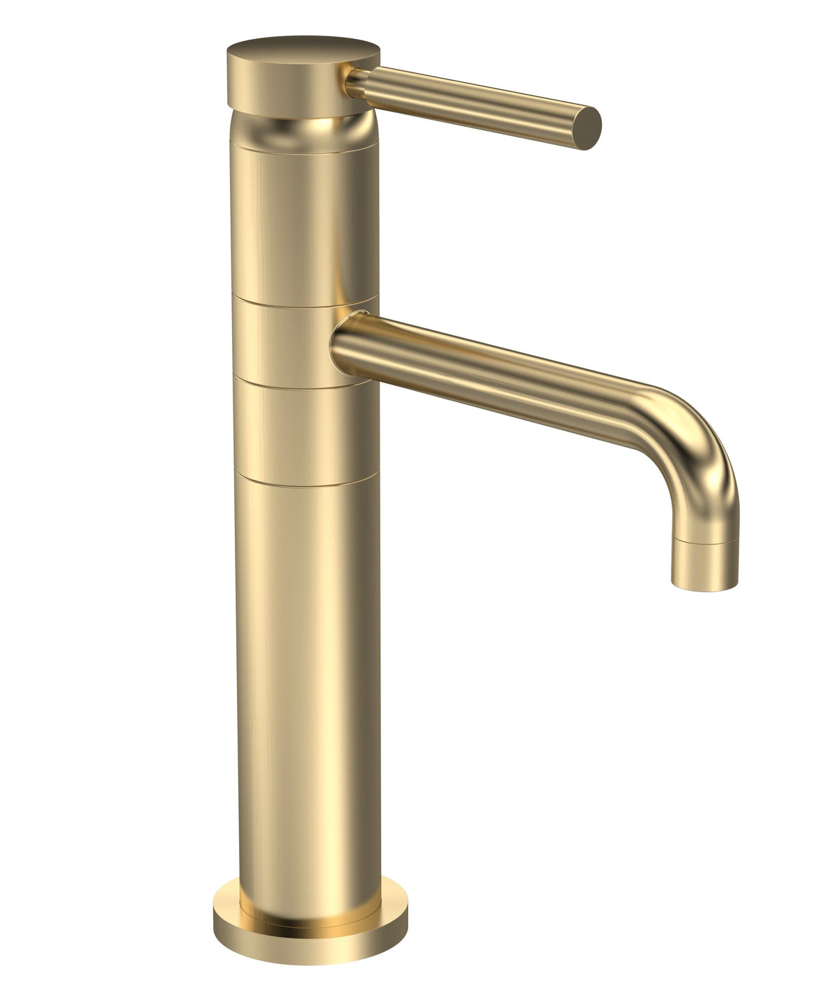 Modern Splash  Brushed Brass Tec Single Lever Basin Mixer