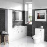 Modern Splash  Axis 500mm Gloss White Floor Standing WC Unit