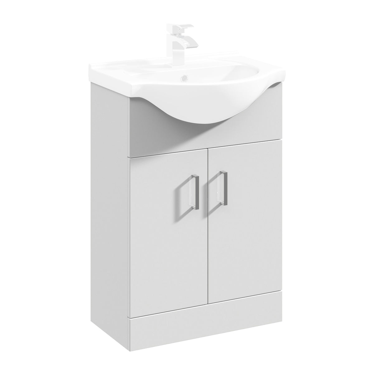 Modern Splash Mayford 550mm White Floor Standing Vanity Unit