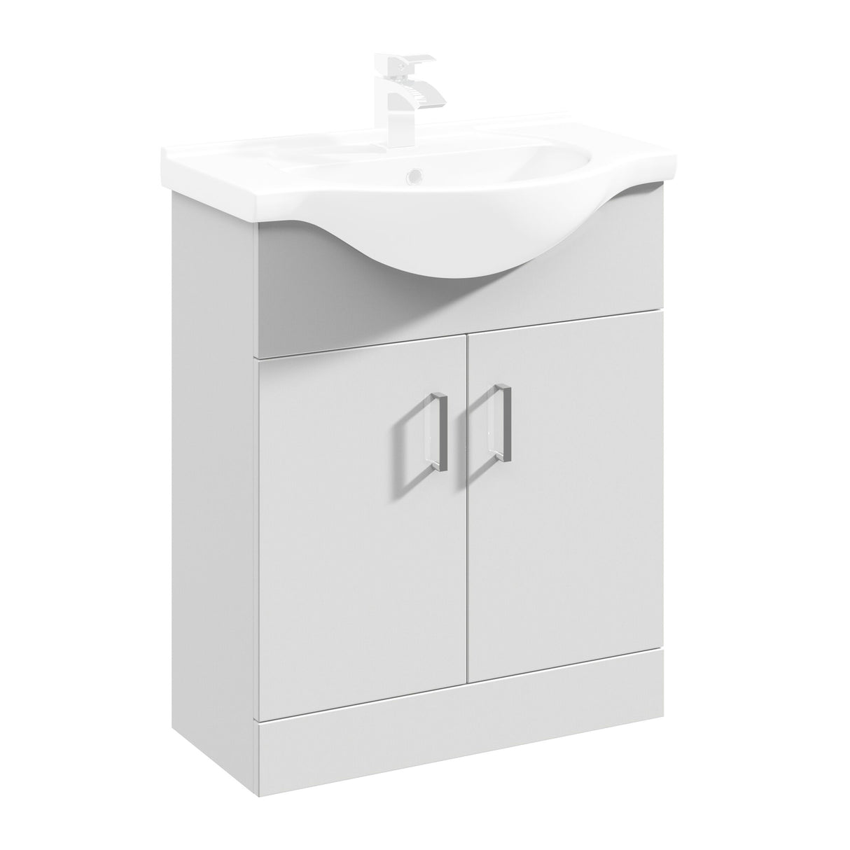 Modern Splash Mayford 650mm White Floor Standing Vanity Unit