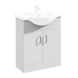 Modern Splash Mayford 650mm White Floor Standing Vanity Unit