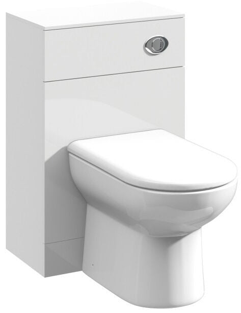 Modern Splash Mayford 500mm Slimline Gloss White Floor Standing WC Unit