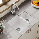 Modern Splash 579mm x 455mm Fireclay White 1.25 Bowl Rectangular Inset Sink