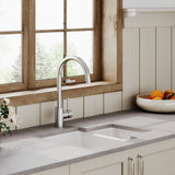 Modern Splash 579mm x 455mm Fireclay White 1.25 Bowl Rectangular Inset Sink