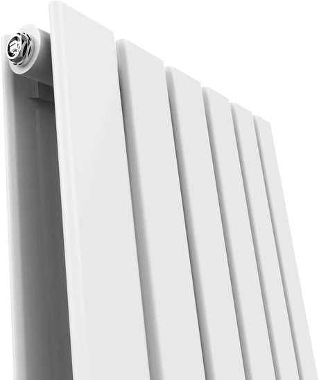 Modern Splash Flat Panel White Radiator Details
