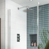 Modern Splash Chrome Twin Thermostatic Shower Valve