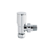 Chrome Angled Radiator Valve Pack (Pairs)