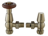 Camden Satin Nickel Angled Thermostatic Radiator Valve