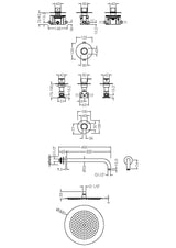 Modern Splash Chrome 1 Outlet Concealed Thermostatic Shower Valve