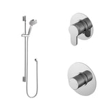 Modern Splash Chrome 1 Outlet Shower Valve Bundle Including Cartridge