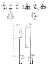 Modern Splash Chrome Concealed 1 Outlet  Thermostatic Shower Valve With Cartridge
