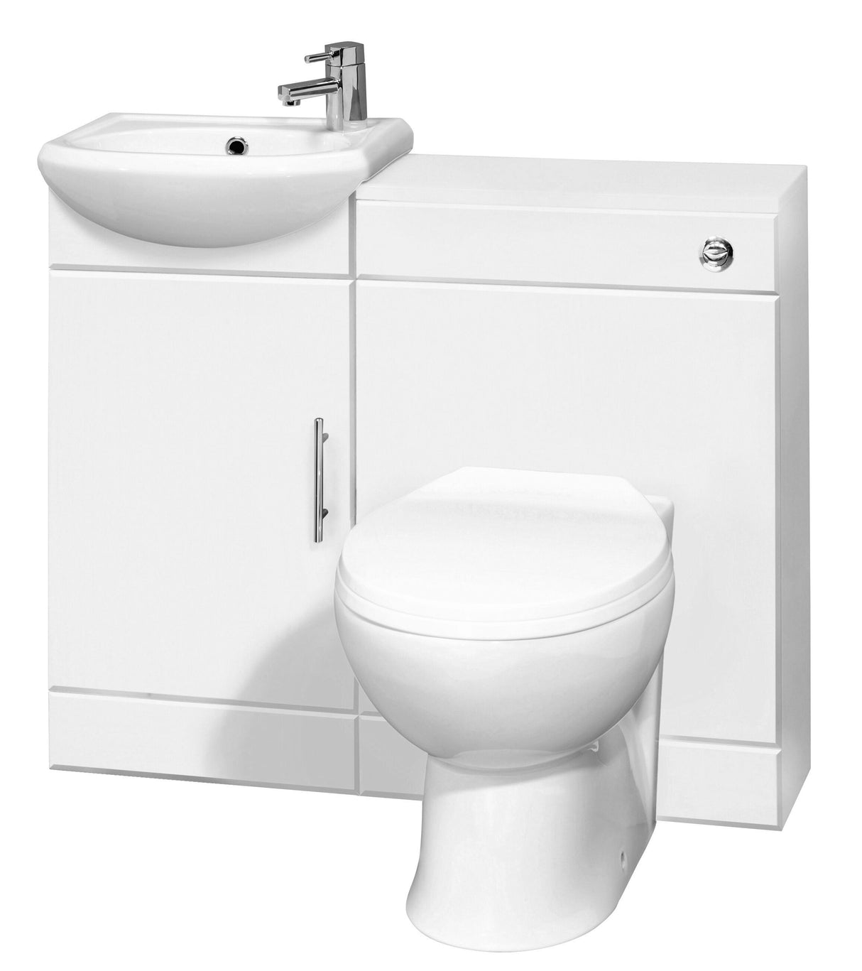 Modern Splash Sienna Gloss White Furniture Pack Without Tap