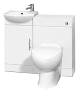Modern Splash Sienna Gloss White Furniture Pack Without Tap