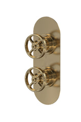 Modern Splash Brushed Brass Shower Valve