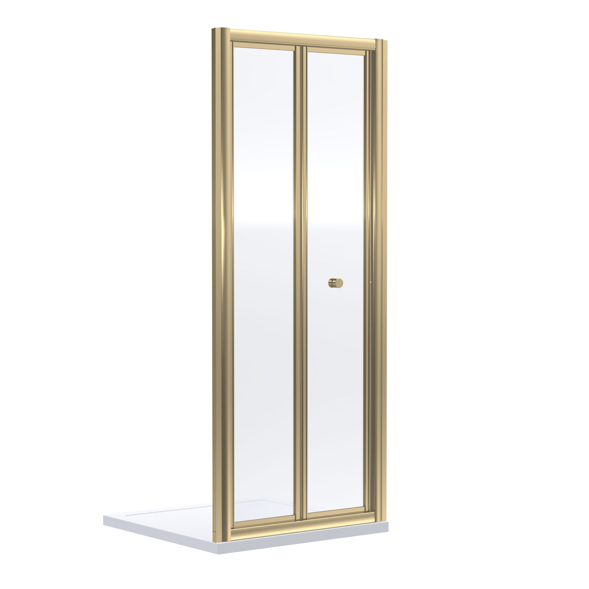 Modern Splash 760mm Brushed Brass Bi-fold Shower Door
