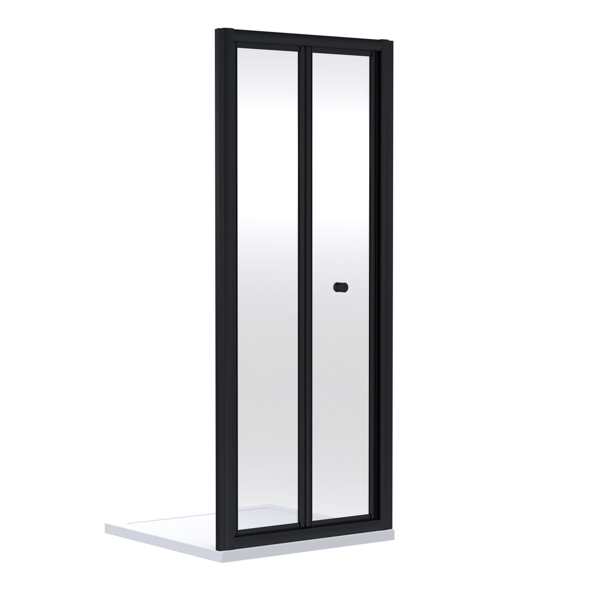 Modern Splash 900mm Matt Black Bi-fold Shower Door