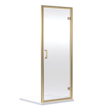 Modern Splash 760mm Brushed Brass Hinged Shower Door