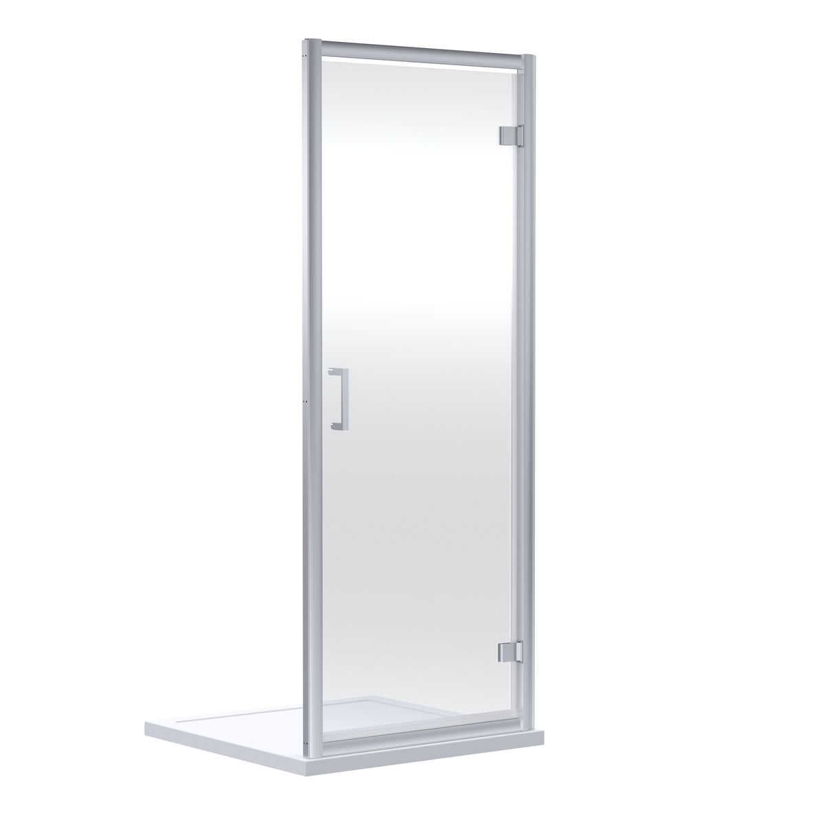 Modern Splash 900mm Chrome Hinged Shower Door